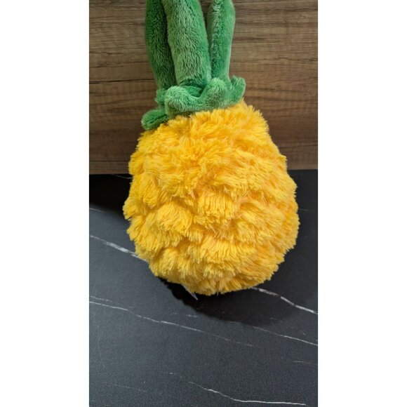 Squishable 11-Inch Pineapple Plush Yellow & Green Smiling Fruit Plushie Cute Hug - Picture 5 of 7
